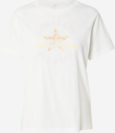 CONVERSE T-shirt 'CHUCK TAYLOR' i beige / pastelllila / orange / vit, Produktvy