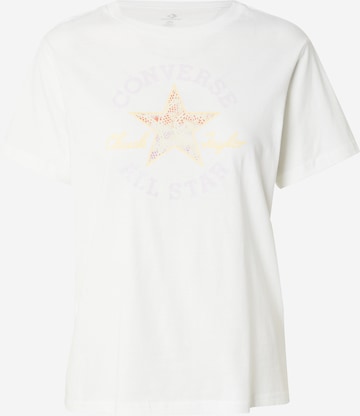 CONVERSE T-shirt 'CHUCK TAYLOR' i vit: framsida