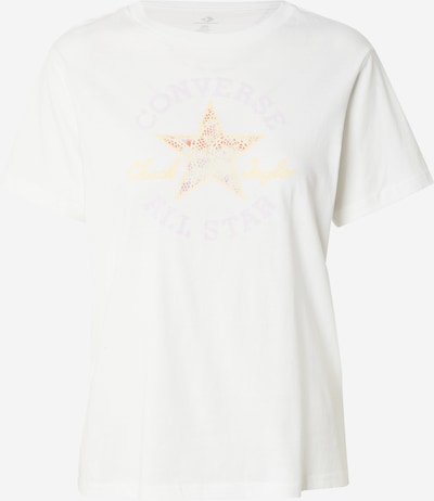 CONVERSE T-Shirt 'CHUCK TAYLOR' in beige / pastelllila / orange / weiß, Produktansicht