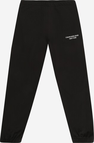 Calvin Klein Jeans Loose fit Pants in Black: front