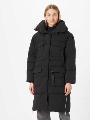 FREAKY NATION Winter Coat 'Holiday' in Black: front