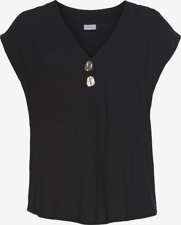 LASCANA Blouse in Black: front