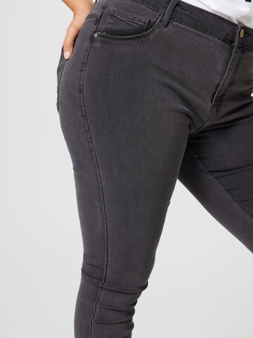ONLY Curve Skinny Jeans 'RAIN' in Grijs
