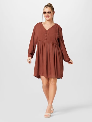 ABOUT YOU Curvy Dress 'Viveka' in Brown