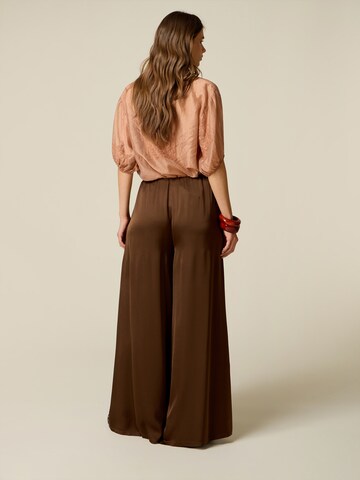 Baggy Pantaloni di oltre in marrone