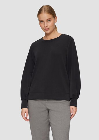 s.Oliver Sweatshirt in Schwarz: Vorderseite