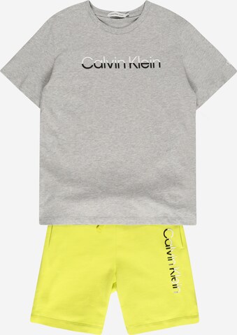 Pyjama Calvin Klein Jeans en jaune : devant