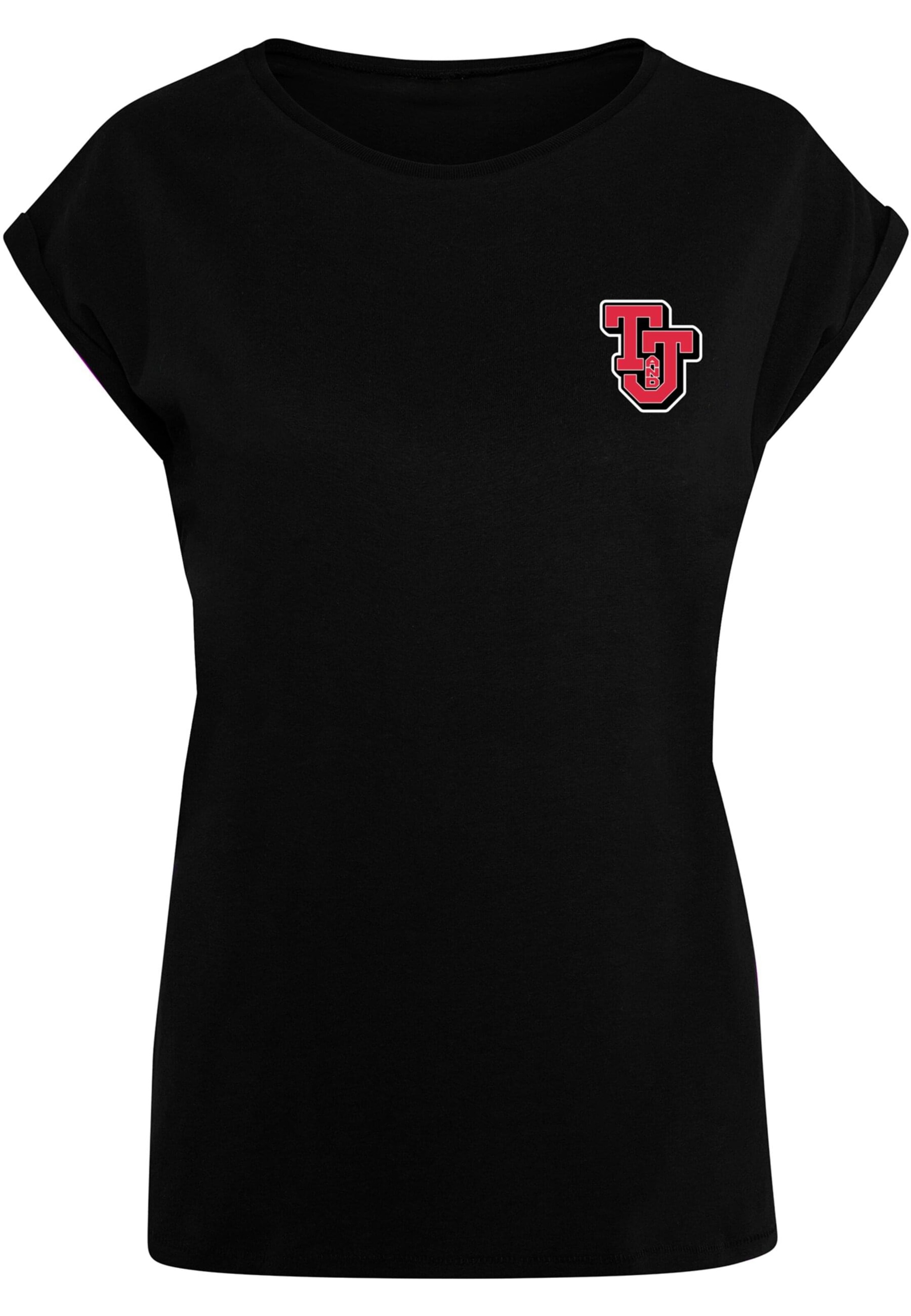 ABSOLUTE CULT Shirt 'Tom And Jerry - Collegiate' in Black: front