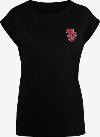 ABSOLUTE CULT Shirt 'Tom And Jerry - Collegiate' in Black: front