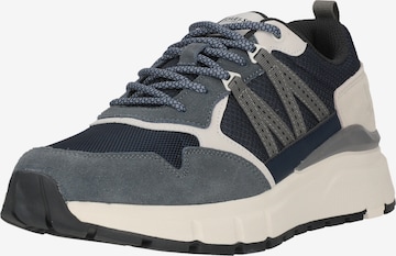 Lyle & Scott Platform trainers 'Lennox' in Blue: front