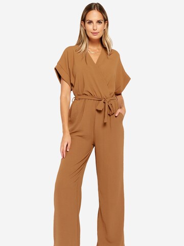 LolaLiza Jumpsuit in Bruin: voorkant