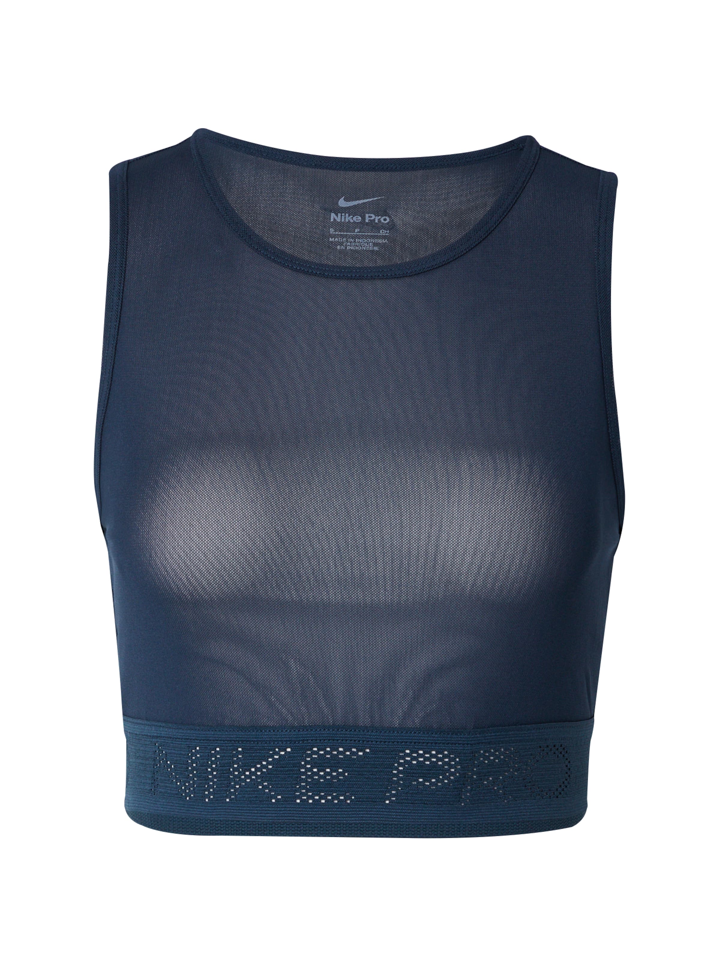 mėlyna NIKE Sportiniai marškinėliai be rankovių 'PRO': priekis