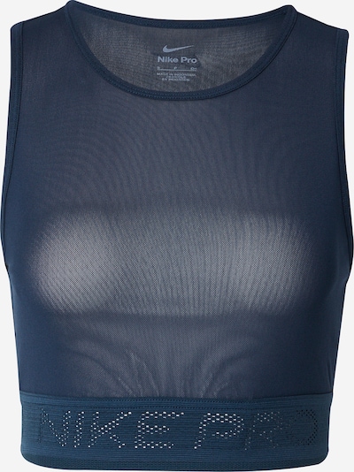 Sportiniai marškinėliai be rankovių 'PRO' iš NIKE, spalva – tamsiai mėlyna / balta, Prekių apžvalga
