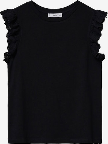 MANGO Top 'SUIZA' in Black: front