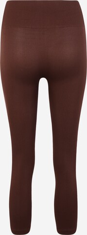 Nasty Gal Petite Skinny Legginsy w kolorze brązowy