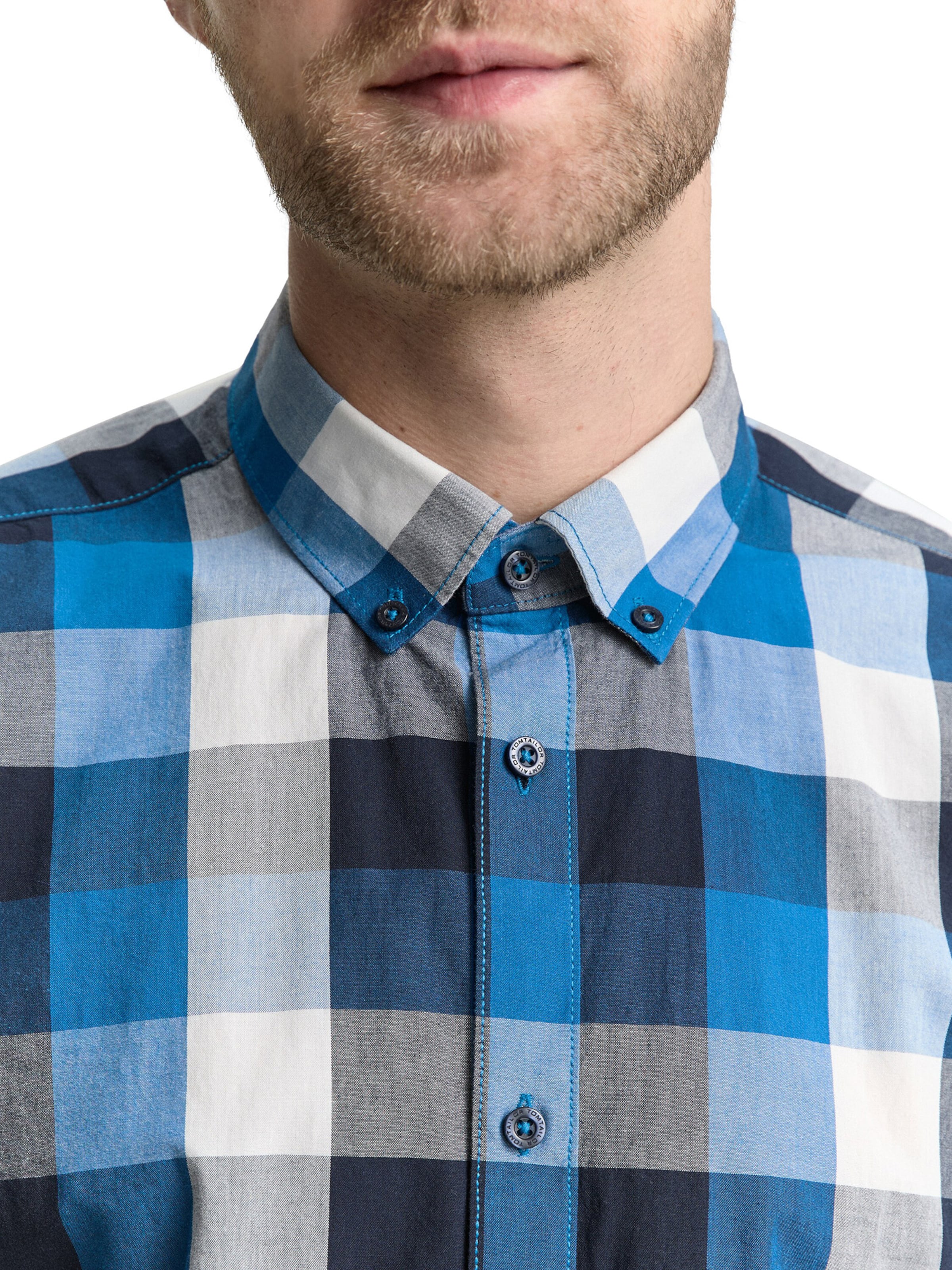 TOM TAILOR Regular Fit Hemd in Blau