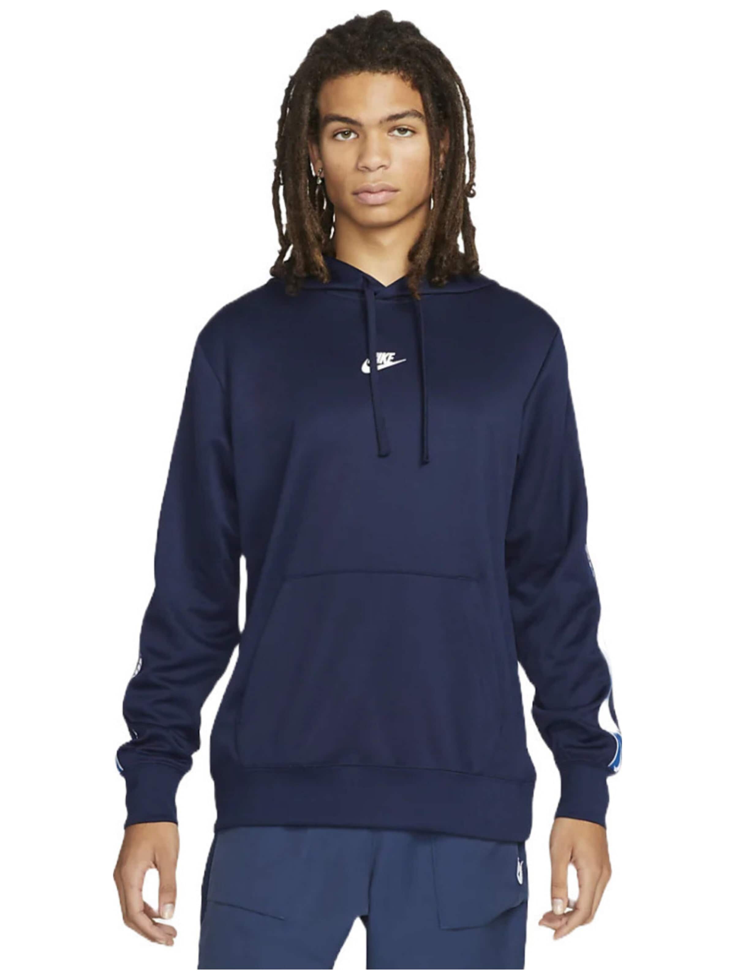 NIKE - Sudadera con cremallera 'Nike Sportswear' en azul: frente