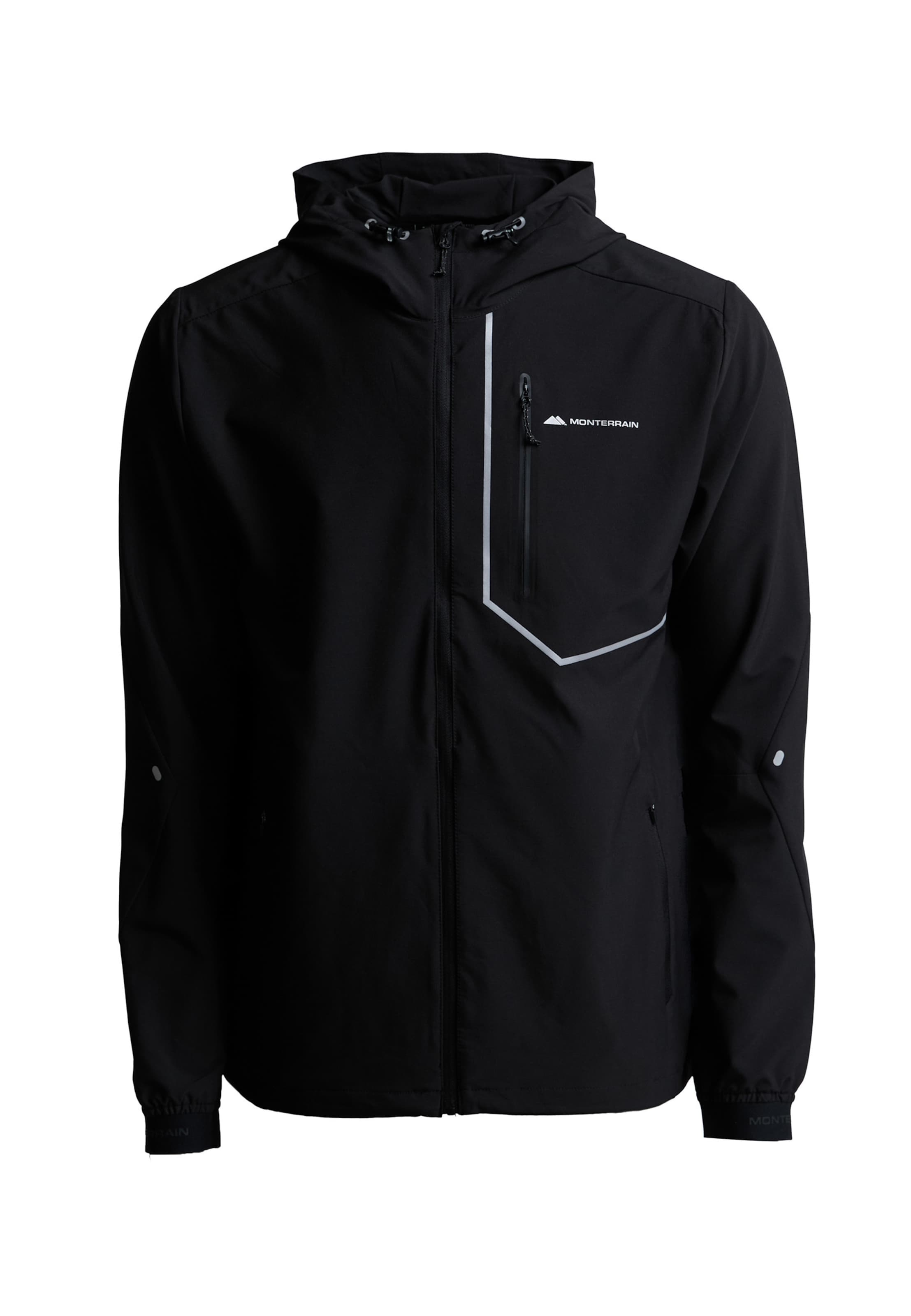 MONTERRAIN Between-Season Jacket 'RAMBLE 3.0' in Black: front