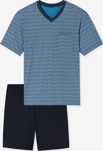 Pyjama court 'Comfort Nightwear' SCHIESSER en bleu : devant
