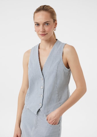 Vestă de costum de la comma casual identity pe albastru: față