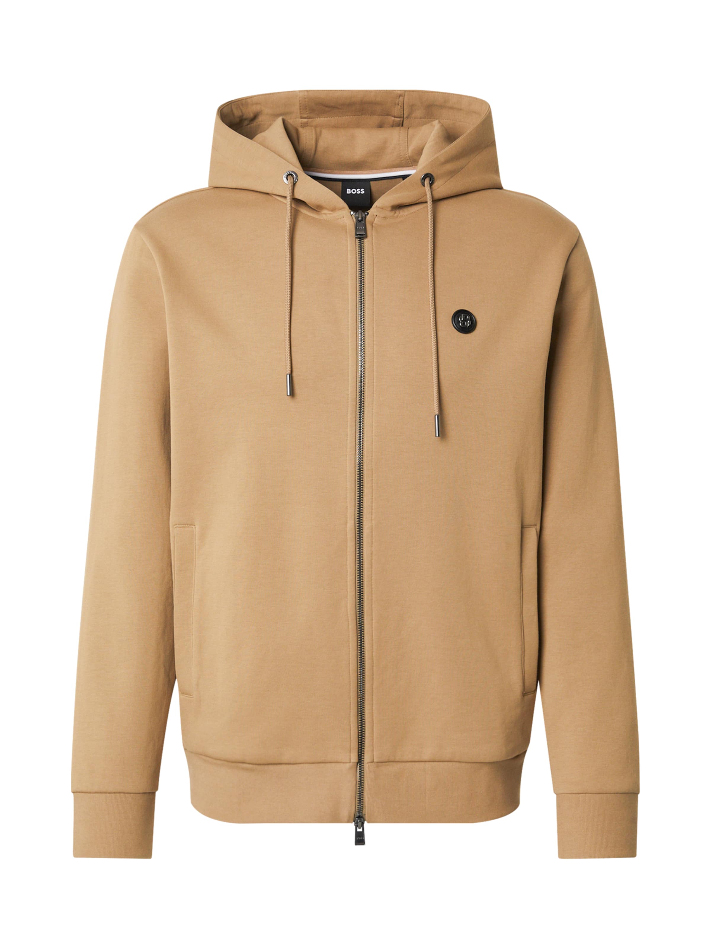 BOSS Sweatjacke 'C-Spence 01' in Beige: Vorderseite