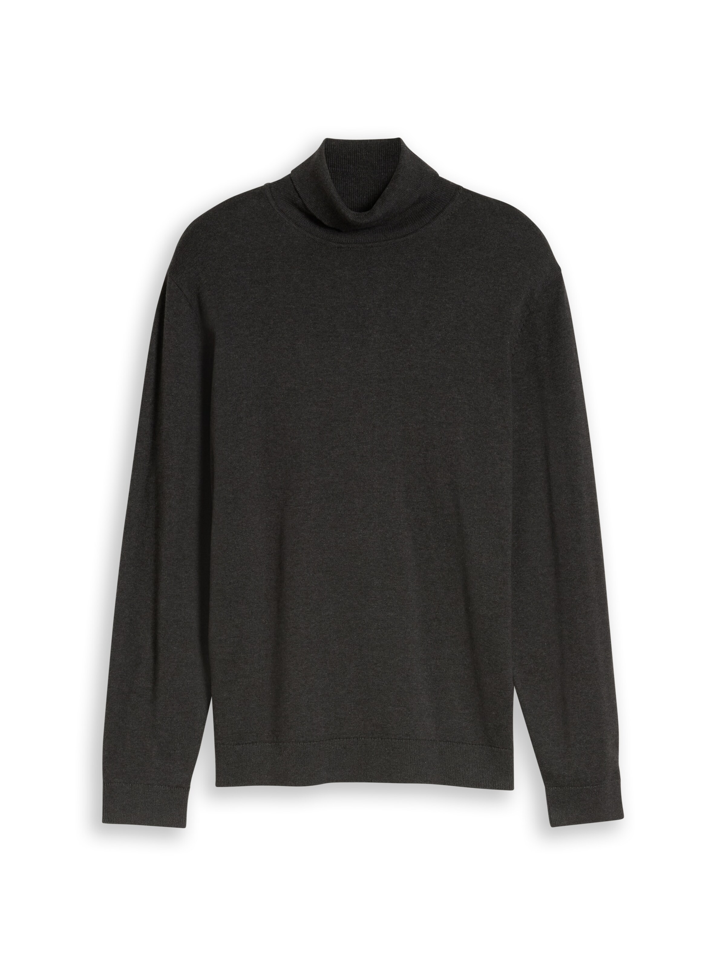 TOM TAILOR Sweater in Black: front