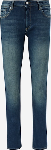 Coupe slim Jean QS en bleu : devant