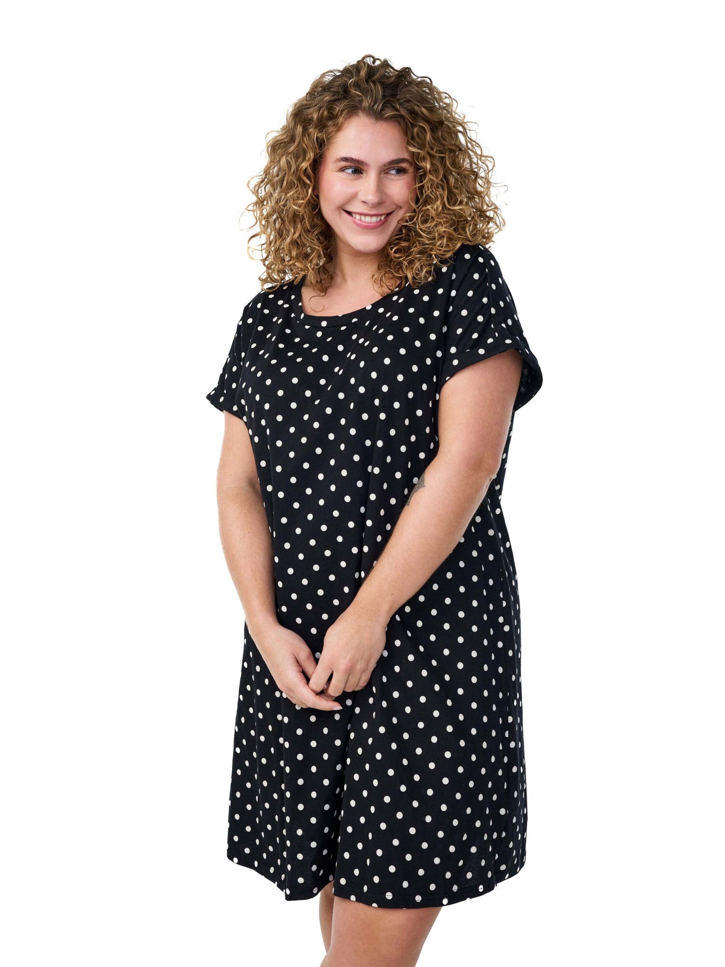 Zizzi Sukienka 'MBrynn' w kolorze czarny: przód