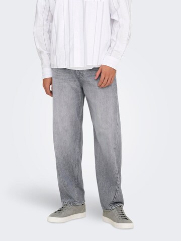 Loosefit Jean Only & Sons en gris : devant