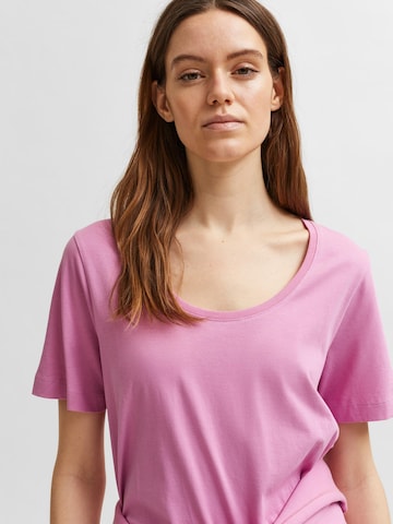 T-shirt SELECTED FEMME en violet