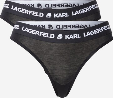 Karl Lagerfeld Tanga – černá: přední strana