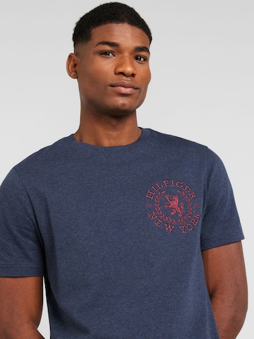 T-Shirt 'ICON CREST' TOMMY HILFIGER en bleu