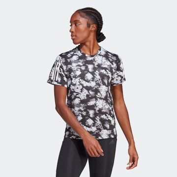 T-shirt fonctionnel 'Own the Run' ADIDAS PERFORMANCE en gris : devant