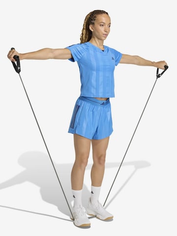 ADIDAS PERFORMANCE Loosefit Urheiluhousut 'Q2 HYG' värissä sininen: etupuoli