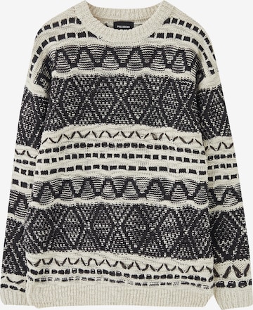 Pull&Bear Sweater in Beige: front