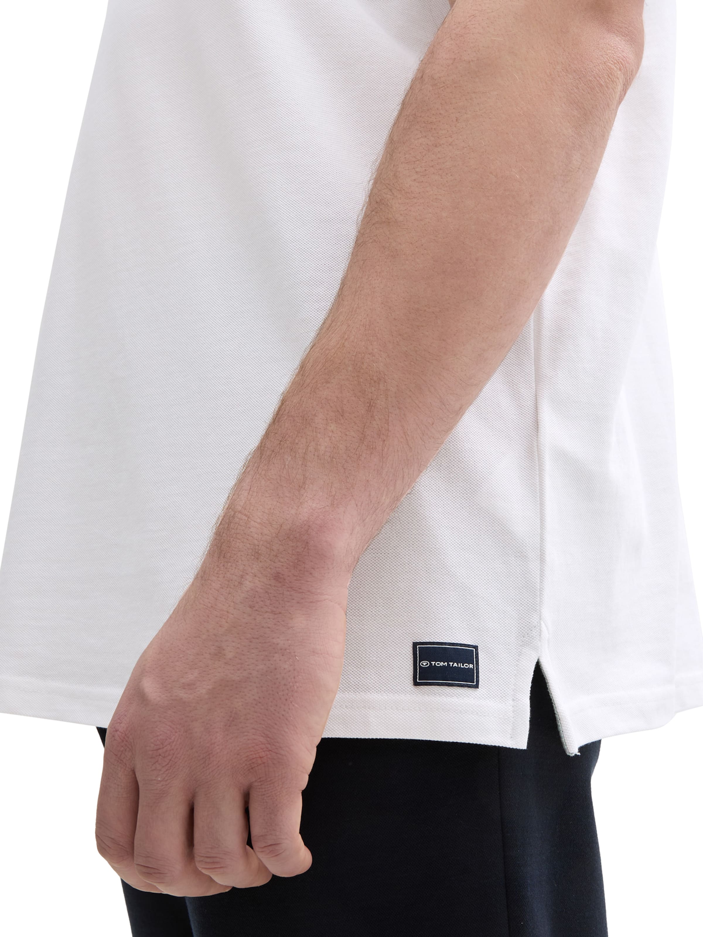 TOM TAILOR Men + T-shirt i vit