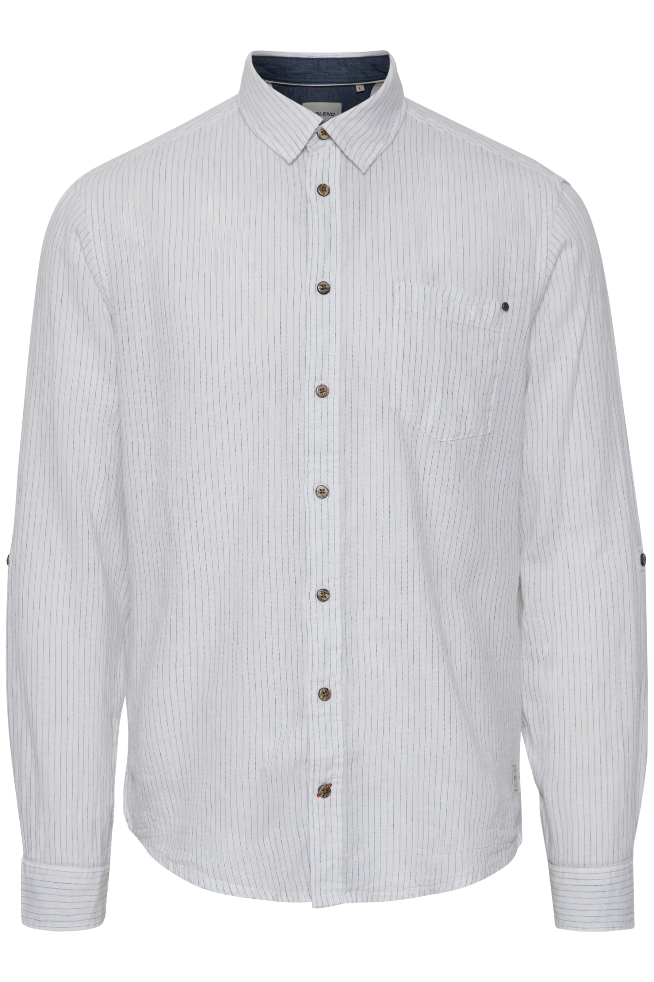 Coupe regular Chemise BLEND en blanc : devant