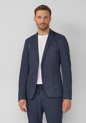 Coupe slim Veste de costume s.Oliver BLACK LABEL en bleu : devant