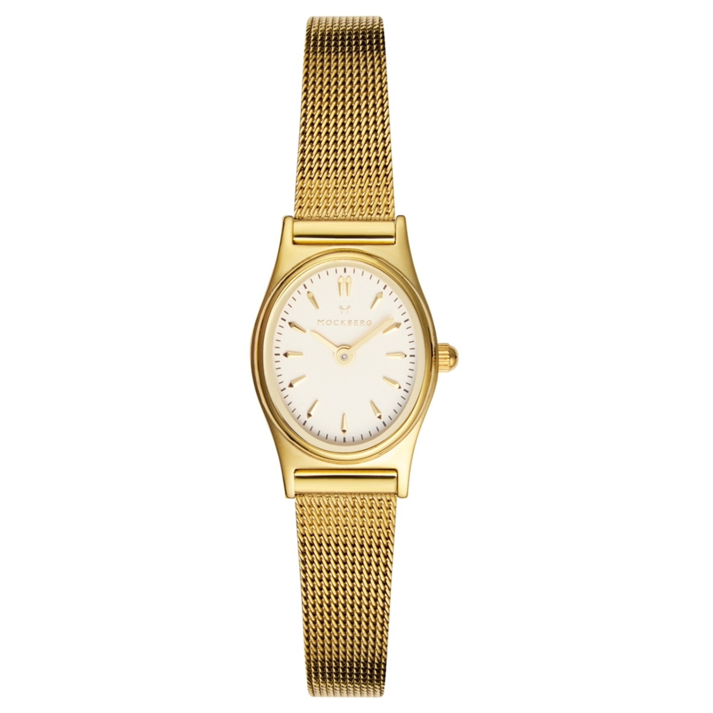 Mockberg Analog Watch in Gold: front