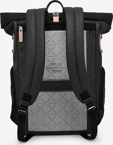 Peak Time Rucksack in Schwarz