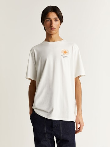 Scalpers Μπλουζάκι 'Desert' σε λευκό: μπροστά