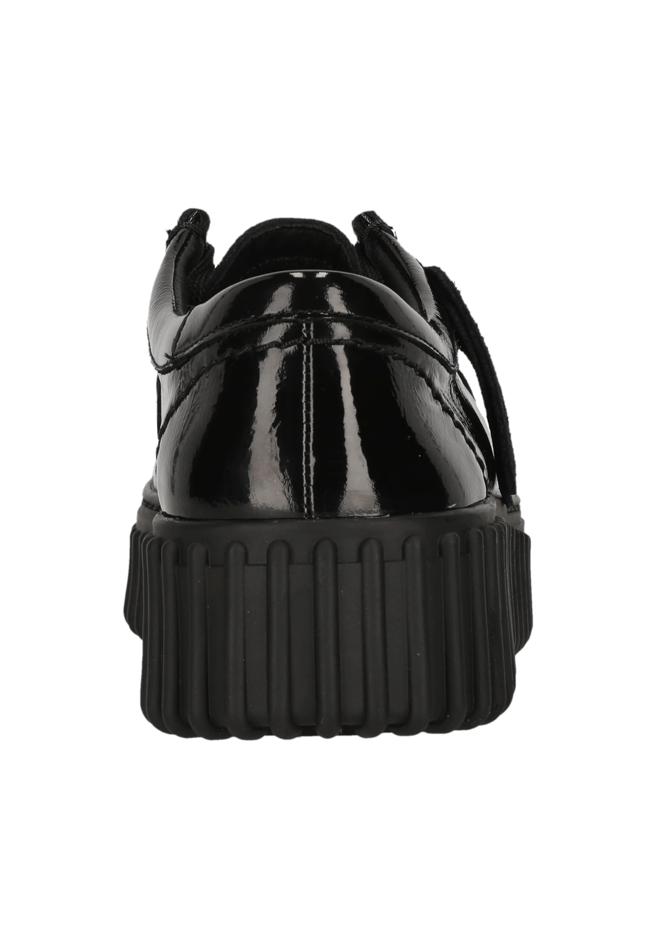 CLARKS Veterschoen 'Torhill Bee Black Pat' in Zwart