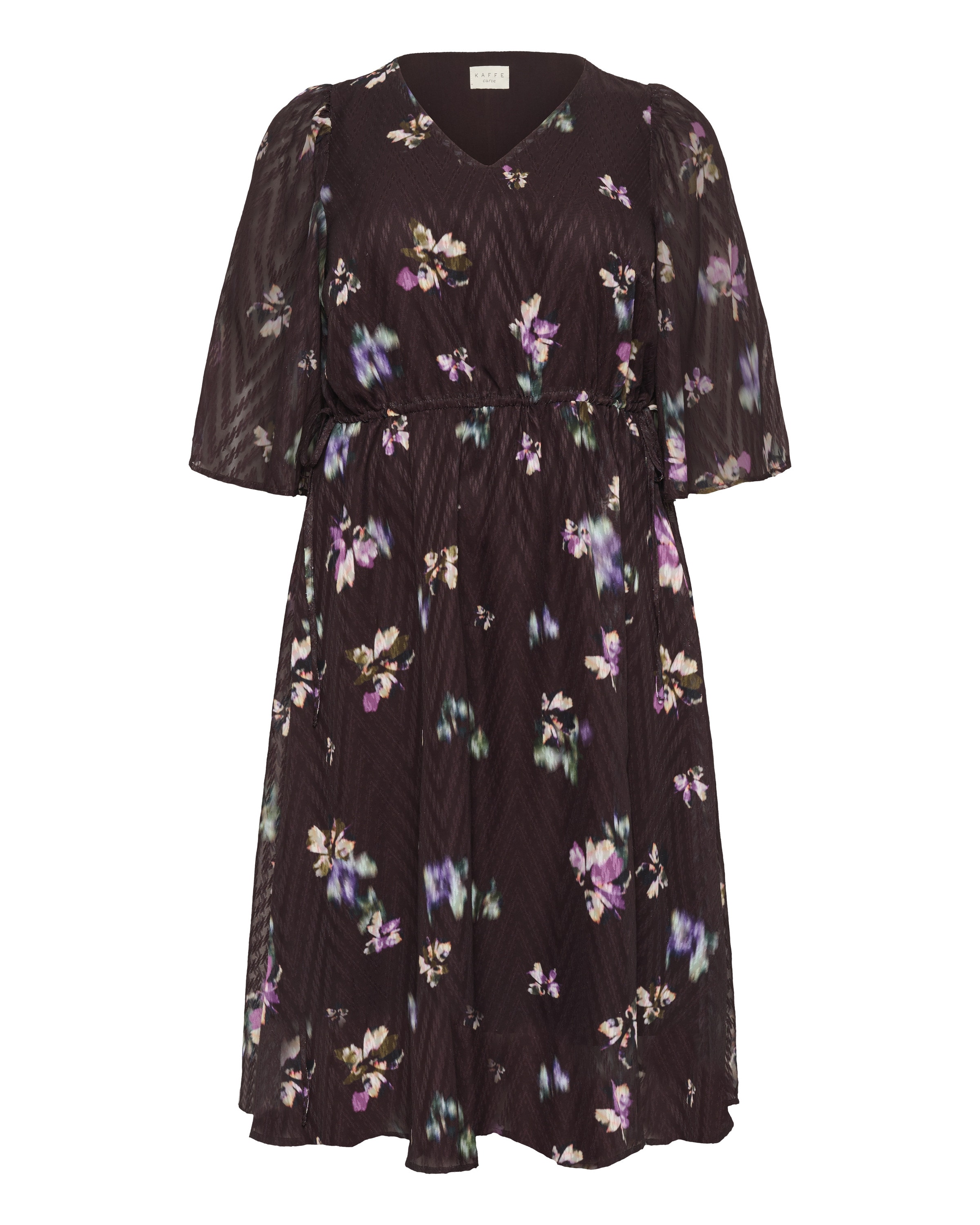 KAFFE CURVE Kleid 'KCclara' in Braun: Vorderseite