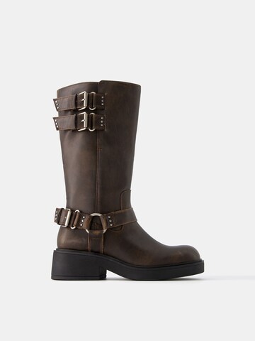 Bottes Bershka en marron