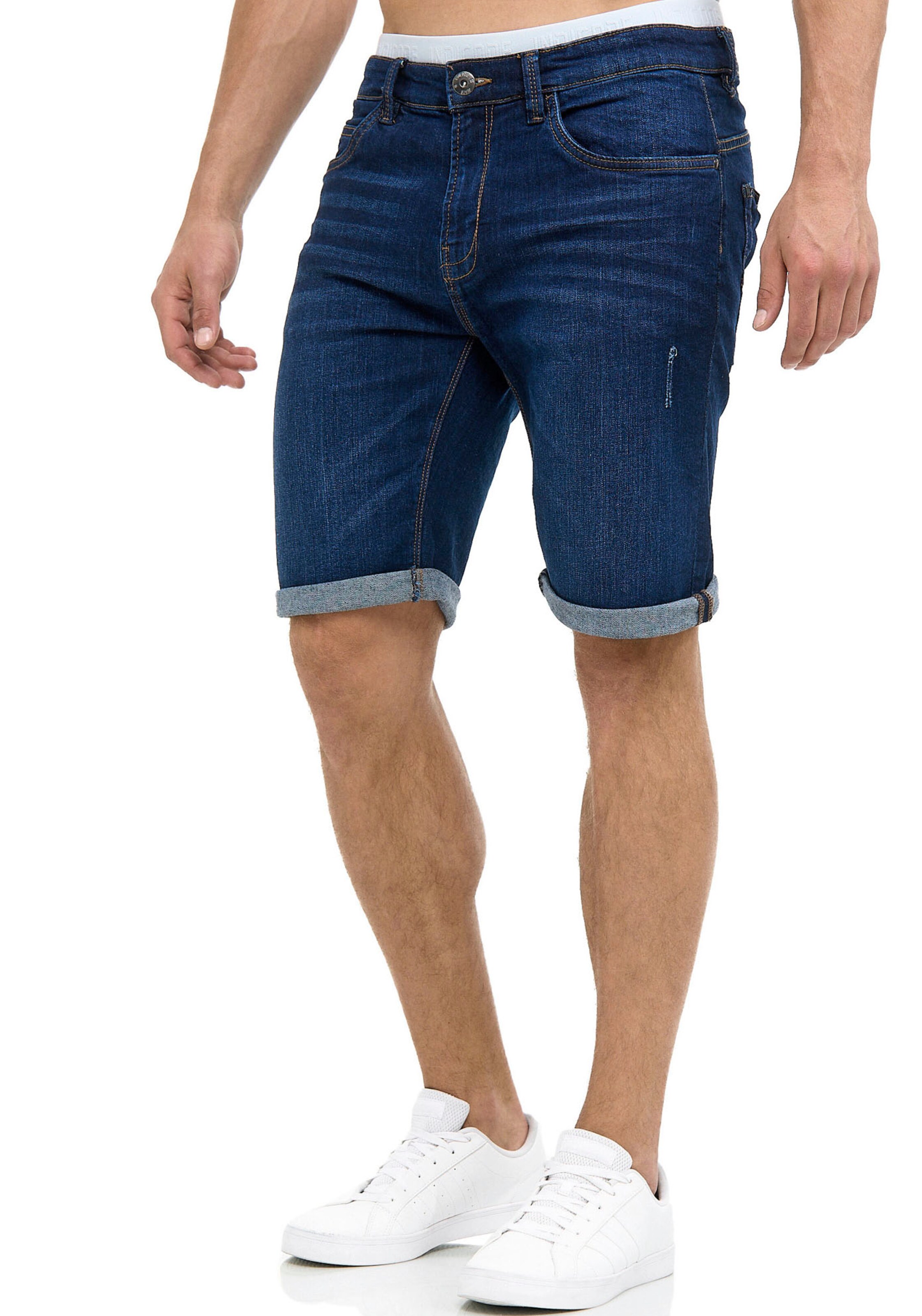 INDICODE JEANS Regular Hose in Blau