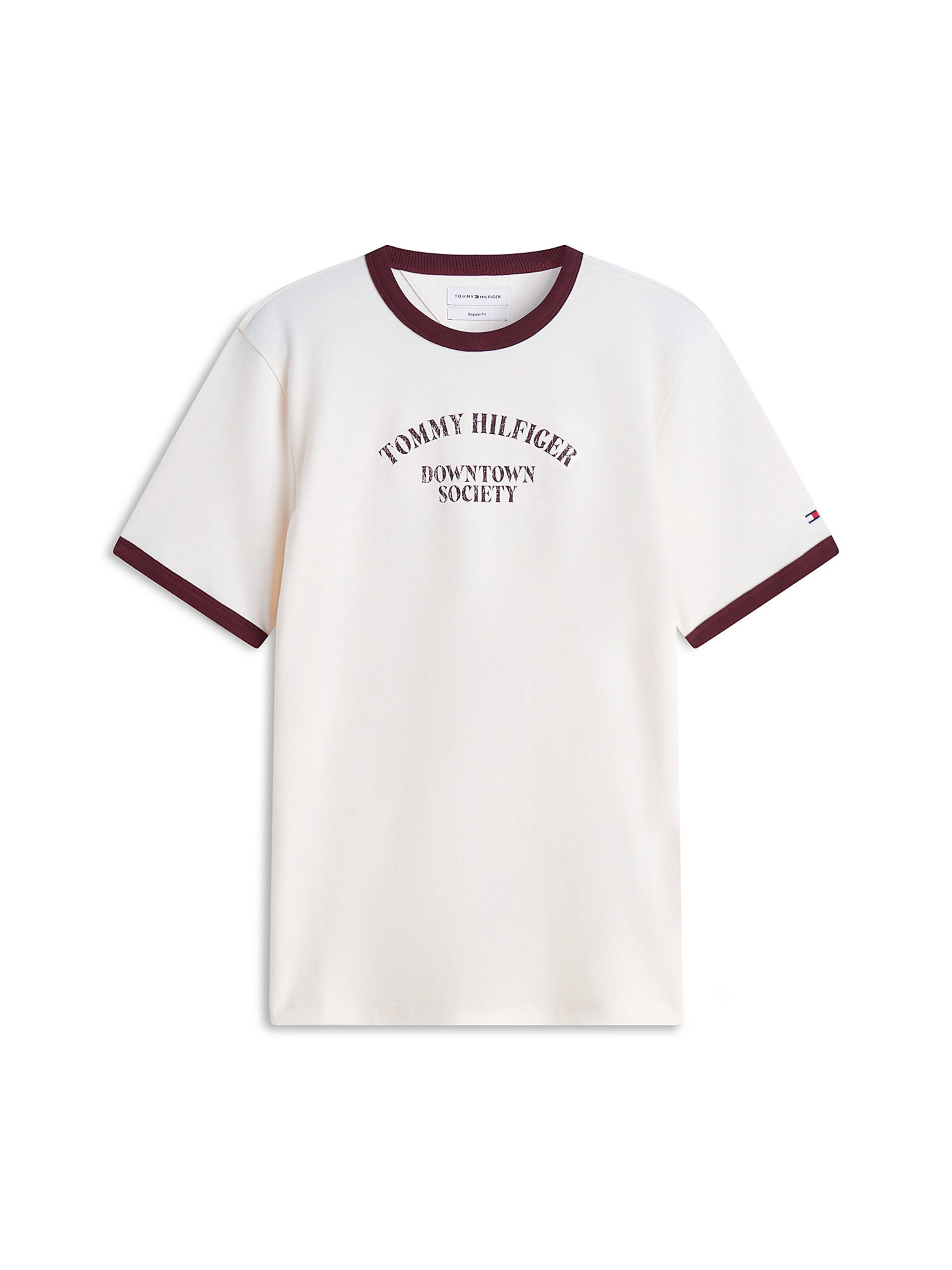 TOMMY HILFIGER Shirt 'Ringer' in White: front