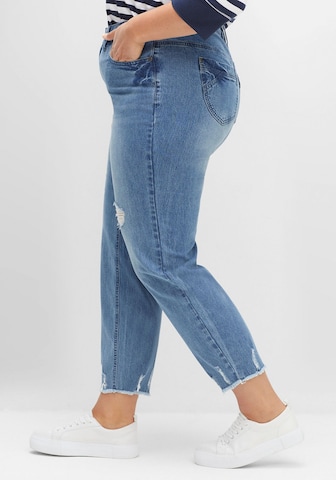 SHEEGO Slimfit Jeans in Blau