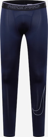 NIKE Skinny Sporthose in Blau: predná strana