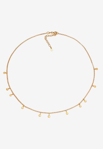 ELLI Halskette Choker, Geo in Gold