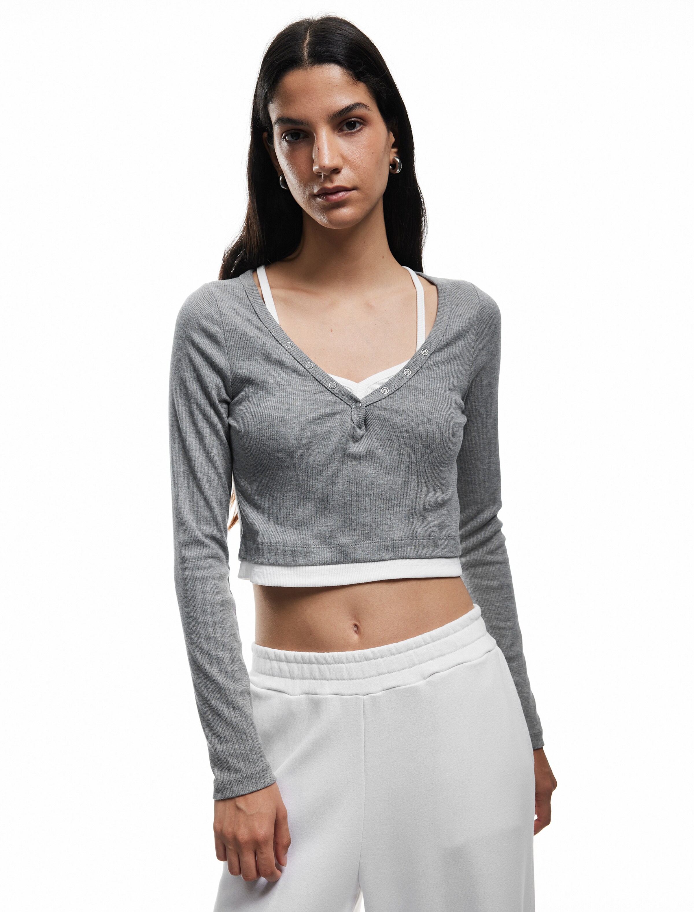 Koton Shirt in Grau: Vorderseite